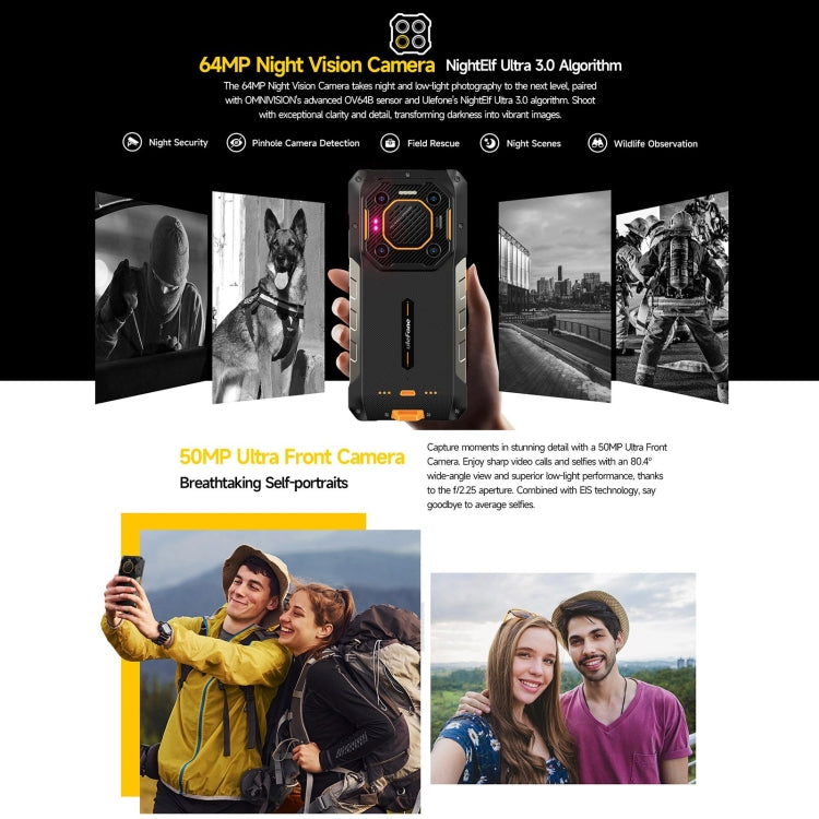 Ulefone Armor 26 Ultra Rugged Phone, 12GB+512GB, 6.78 inch Android 13 MediaTek Dimensity 8020 Octa Core, Network: 5G, NFC(Black) - free shipping - PMC Jewellery - Order now!