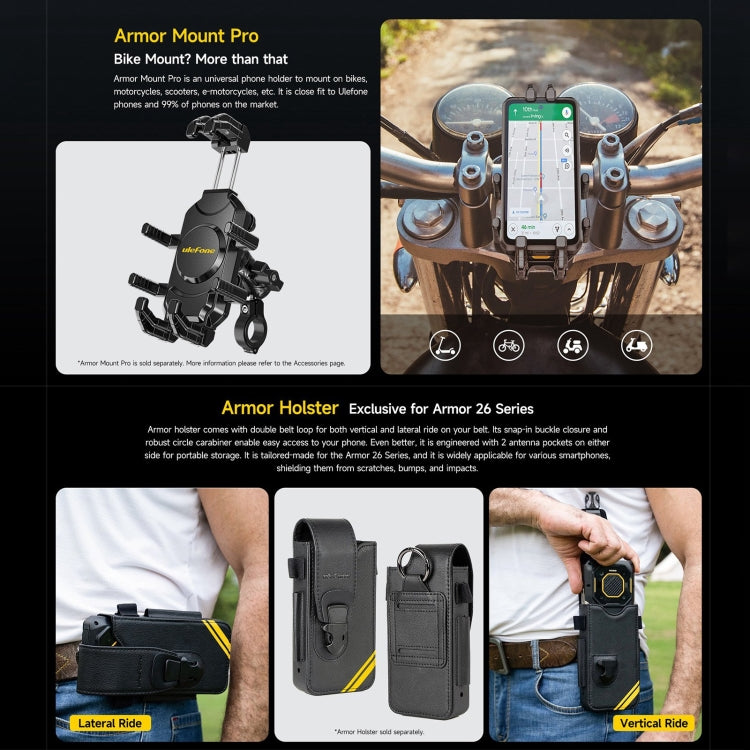 Ulefone Armor 26 Ultra Rugged Phone, 12GB+512GB, 6.78 inch Android 13 MediaTek Dimensity 8020 Octa Core, Network: 5G, NFC(Black)