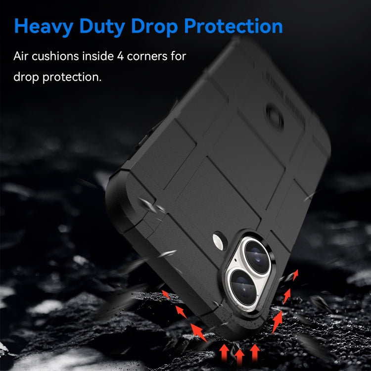 For iPhone 16 Pro Max Full Coverage Shockproof TPU Phone Case(Black)