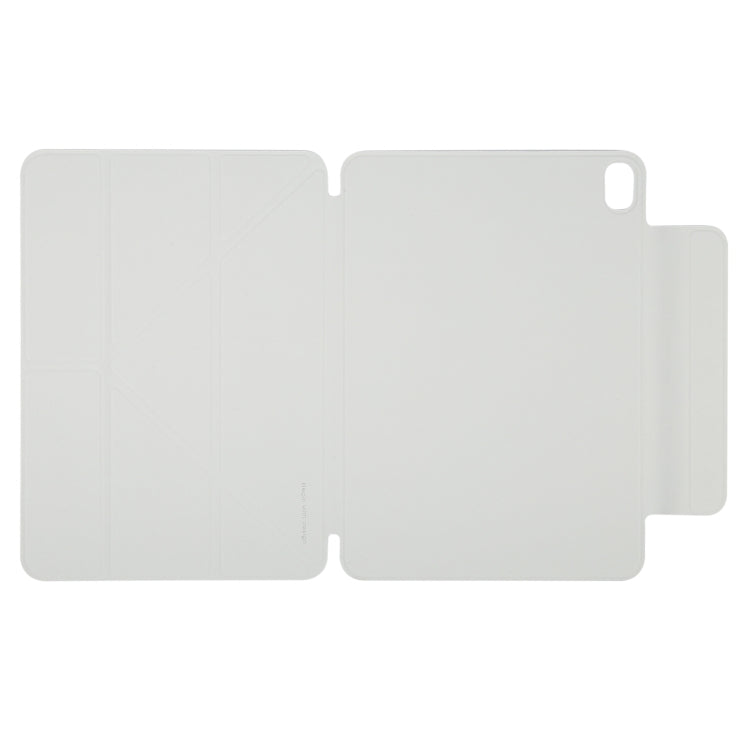 For iPad Air 13 2024 Y-Shape Double-sided Clip Magnetic Smart Tablet Case(Light Grey)