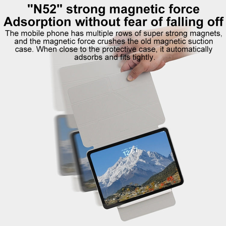 For iPad Air 13 2024 Y-Shape Double-sided Clip Magnetic Smart Tablet Case(Blue) - iPad Air 13 2024 Cases by PMC TechLife | Online Shopping South Africa | PMC TechLife | Buy Now Pay Later Mobicred