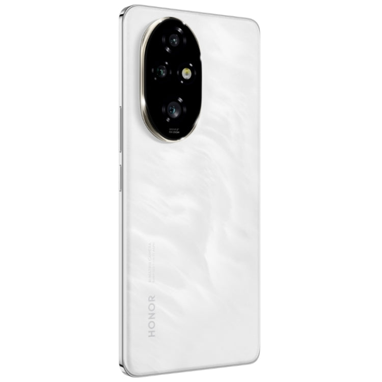 Honor 200 Pro, 12GB+256GB, Screen Fingerprint Identification, 6.78 inch MagicOS 8.0 Snapdragon 8s Gen 3 Octa Core, Network: 5G, NFC, OTG(Silver White)