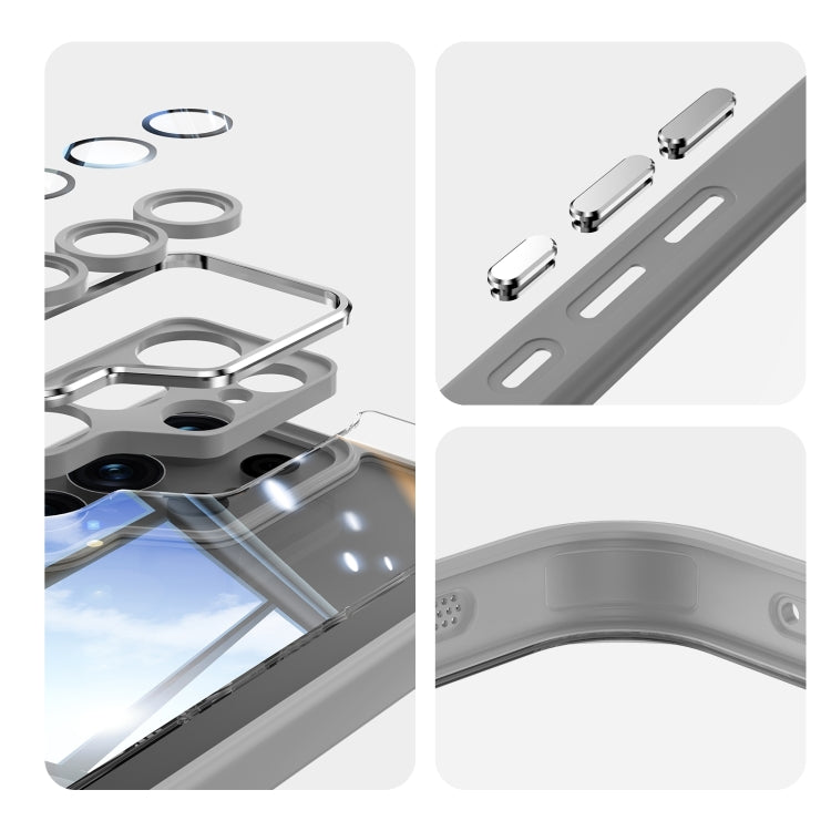 For Samsung Galaxy S25 Ultra 5G Acrylic Hybrid TPU Armor Shockproof Phone Case(Grey) - Galaxy S25 Ultra 5G Cases by PMC Jewellery | Online Shopping South Africa | PMC Jewellery | Buy Now Pay Later Mobicred