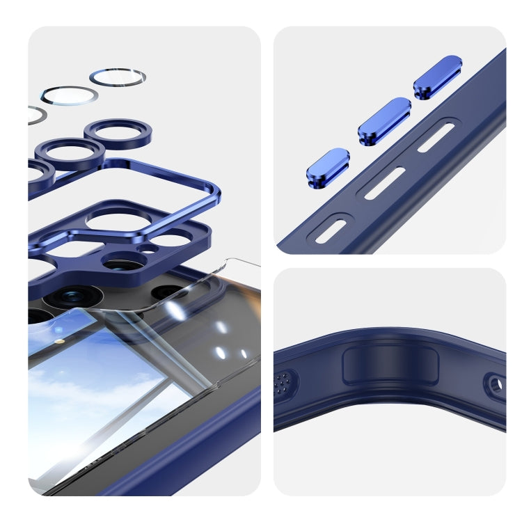 For Samsung Galaxy S25 Ultra 5G Acrylic Hybrid TPU Armor Shockproof Phone Case(Blue) - Galaxy S25 Ultra 5G Cases by PMC Jewellery | Online Shopping South Africa | PMC Jewellery | Buy Now Pay Later Mobicred