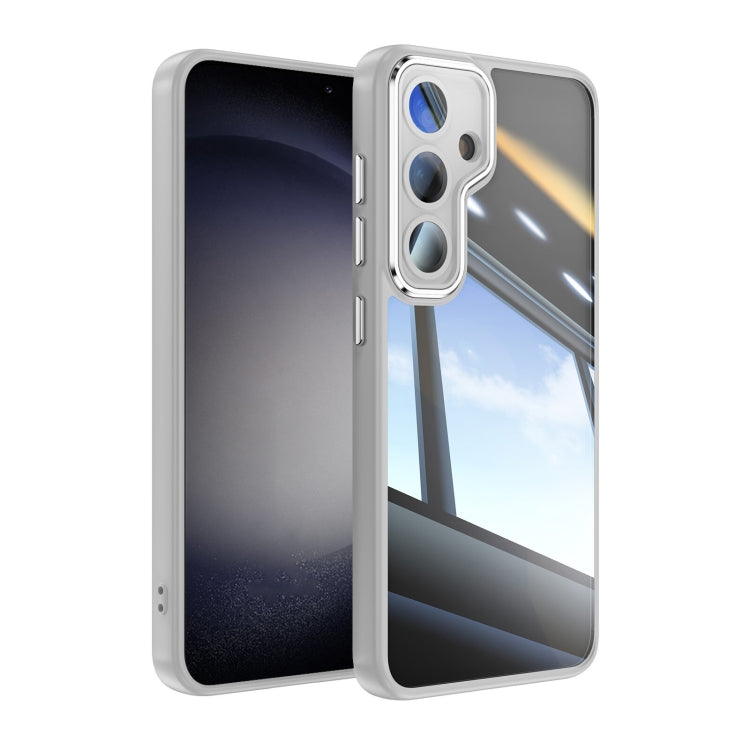 For Samsung Galaxy S25 5G Acrylic Hybrid TPU Armor Shockproof Phone Case(Grey)