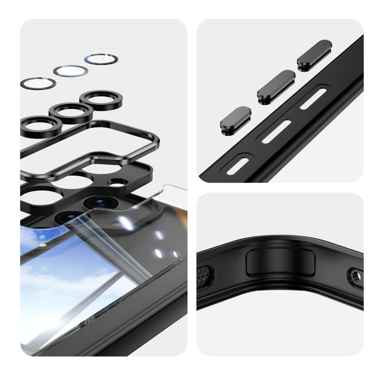 For Samsung Galaxy S25+ 5G Acrylic Hybrid TPU Armor Shockproof Phone Case(Black) - Galaxy S25+ 5G Cases by PMC Jewellery | Online Shopping South Africa | PMC Jewellery | Buy Now Pay Later Mobicred