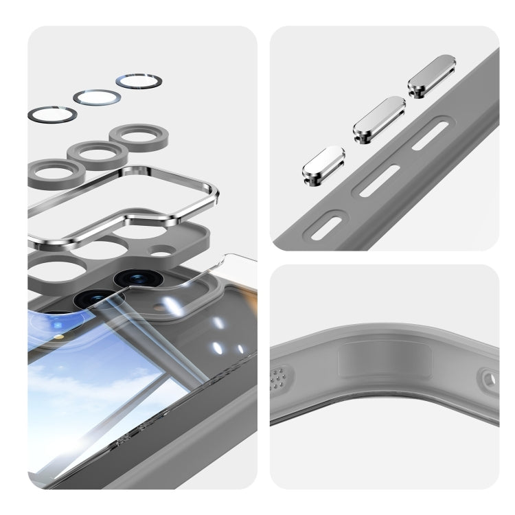 For Samsung Galaxy S25+ 5G Acrylic Hybrid TPU Armor Shockproof Phone Case(Grey) - Galaxy S25+ 5G Cases by PMC Jewellery | Online Shopping South Africa | PMC Jewellery | Buy Now Pay Later Mobicred