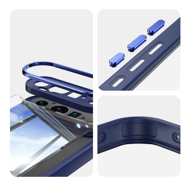 For Google Pixel 9 / 9 Pro Acrylic Hybrid TPU Armor Shockproof Phone Case(Blue) - Google Cases by PMC TechLife | Online Shopping South Africa | PMC TechLife | Buy Now Pay Later Mobicred