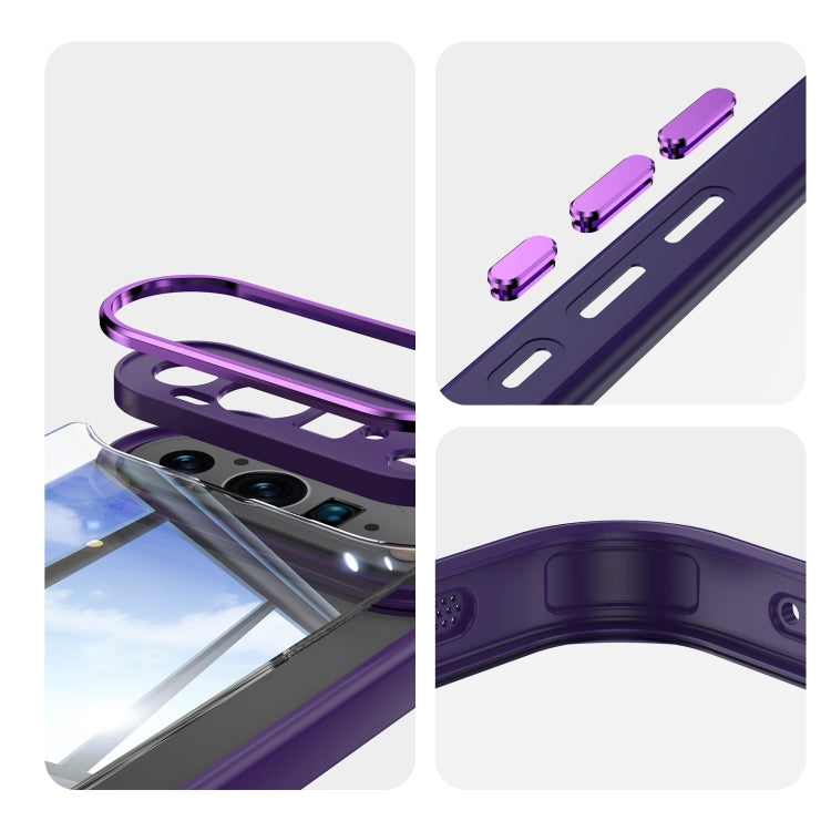 For Google Pixel 9 Pro XL Acrylic Hybrid TPU Armor Shockproof Phone Case(Purple) - Google Cases by PMC TechLife | Online Shopping South Africa | PMC TechLife | Buy Now Pay Later Mobicred