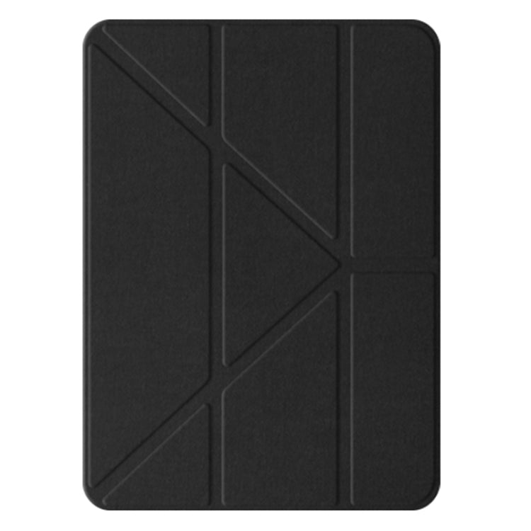 For iPad Pro 13 2024 Mutural Multi-fold Smart Leather Tablet Case(Black)