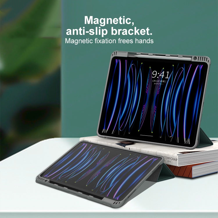 For iPad Pro 13 2024 Mutural PC Hybrid TPU Leather Smart Tablet Case(Dark Blue) - free shipping - PMC Jewellery - Order now!