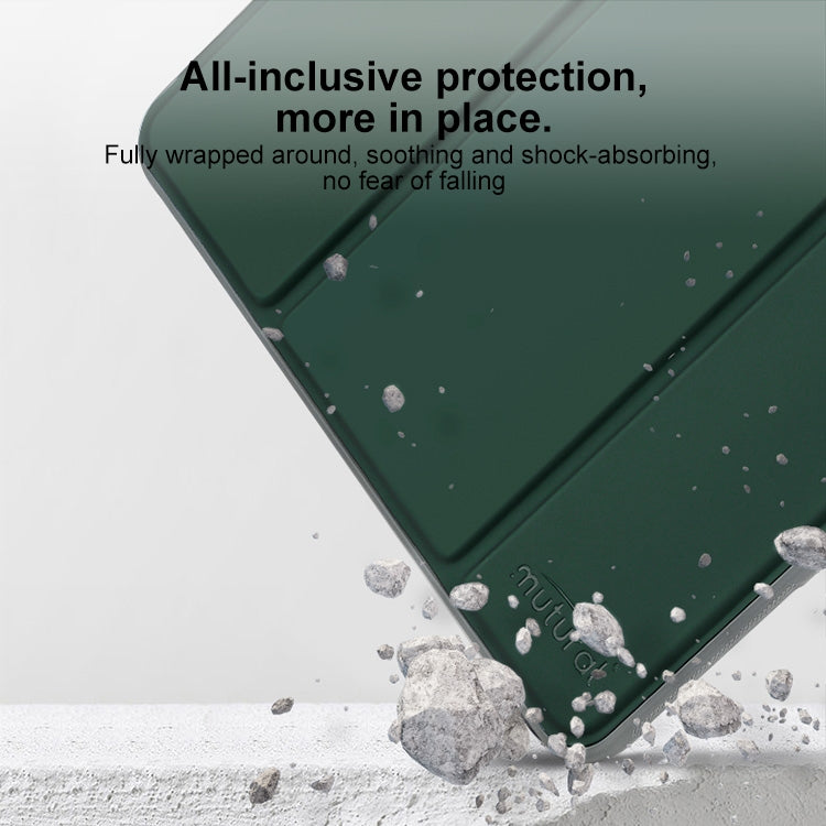 For iPad Pro 11 2024 Mutural PC Hybrid TPU Leather Smart Tablet Case(Dark Blue) - free shipping - PMC Jewellery - Order now!