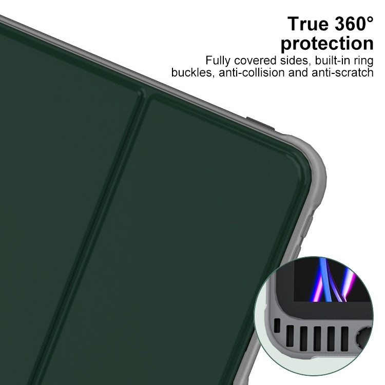 For iPad Pro 13 2024 Mutural PC Hybrid TPU Leather Smart Tablet Case(Dark Blue) - free shipping - PMC Jewellery - Order now!
