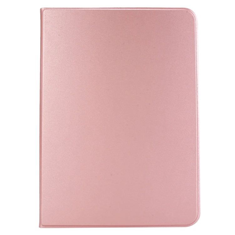 For iPad Air 11 2025 / 2024 Stretch Voltage Plain Leather Smart Tablet Case(Rose Gold)