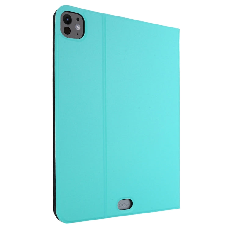 For iPad Pro 11 2024 Stretch Voltage Plain Leather Smart Tablet Case(Green)