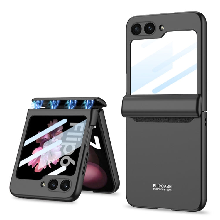 For Samsung Galaxy Z Flip6 GKK Integrated Magnetic Full Coverage Folding Phone Case(Black)