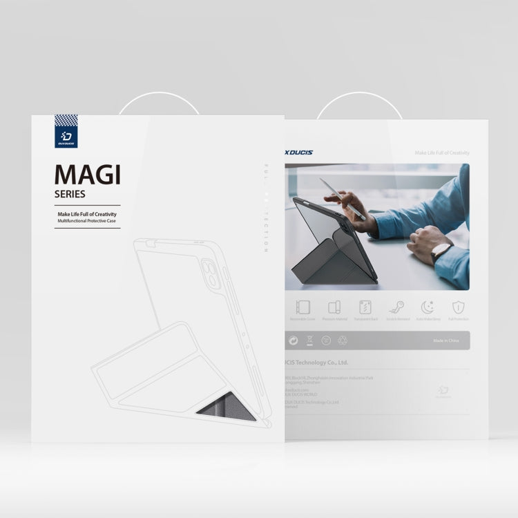 For iPad Pro 11 2024 DUX DUCIS Magi Series Smart Leather Tablet Case(Grey) - free shipping - PMC TechLife - Order now!