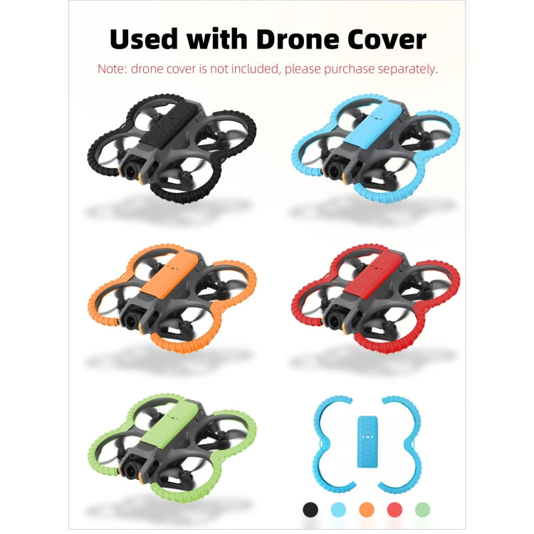 For DJI Avata 2 Sunnylife Drone Anti-Collision Protective Cover Combo Case Kit(Black) - Cases & Bags by Sunnylife | Online Shopping South Africa | PMC Jewellery | Buy Now Pay Later Mobicred