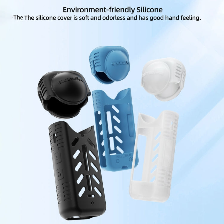 For Insta360 X4 / X5 Sunnylife Silicone Shockproof Case Lens Body Cover Kit(Blue)