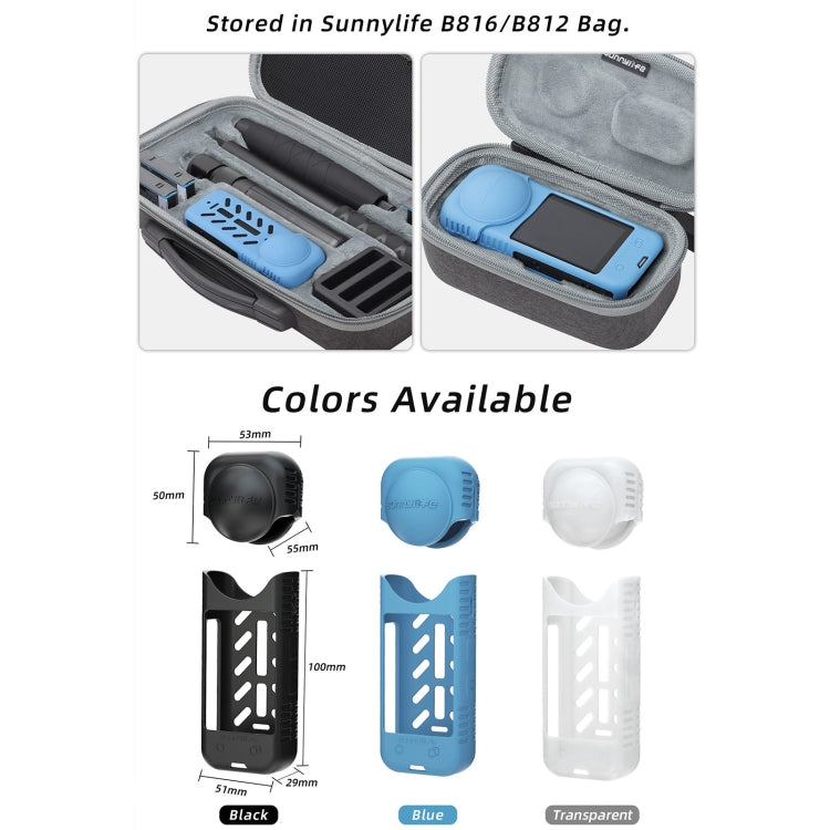 For Insta360 X4 Sunnylife Silicone Shockproof Case Lens Cover(Black) - Case & Bags by Sunnylife | Online Shopping South Africa | PMC TechLife | Buy Now Pay Later Mobicred