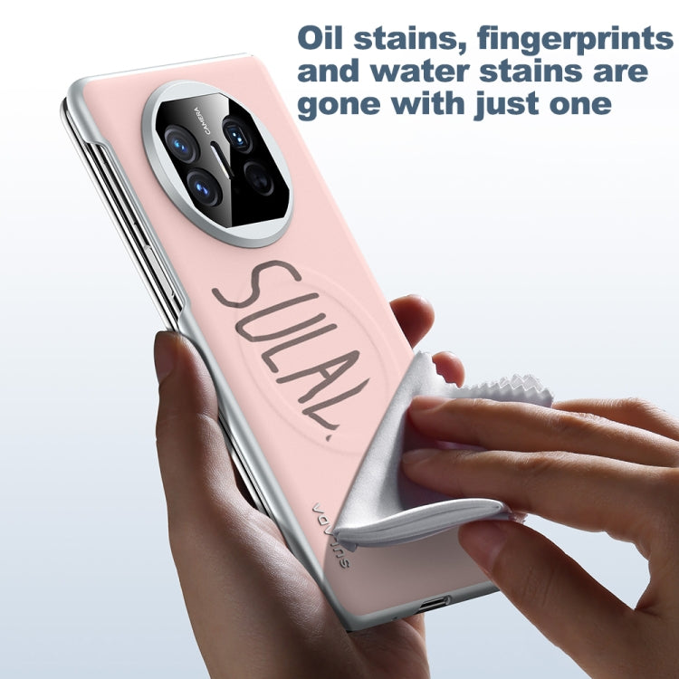 For Huawei Mate X5 SULADA Skin Feel Liquid Leather Shockproof Phone Case(Black)