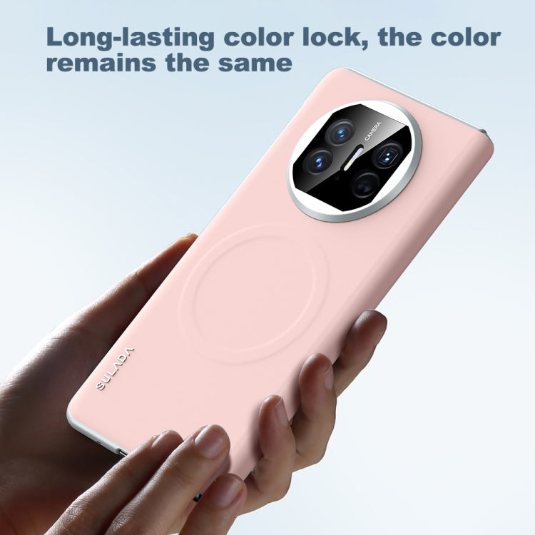 For Huawei Mate X5 SULADA Skin Feel Liquid Leather Shockproof Phone Case(White)
