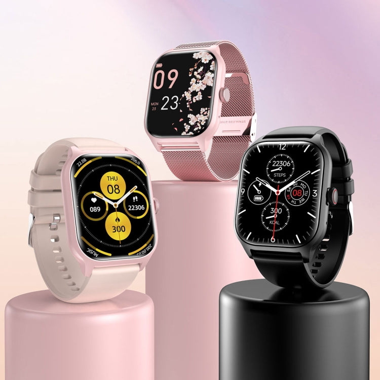 LEMFO LT10 2.01 inch TFT Screen Smart Watch Supports Bluetooth Call / Health Monitoring, Steel Strap(Black) - Smart Watches by LEMFO | Online Shopping South Africa | PMC TechLife | Buy Now Pay Later Mobicred