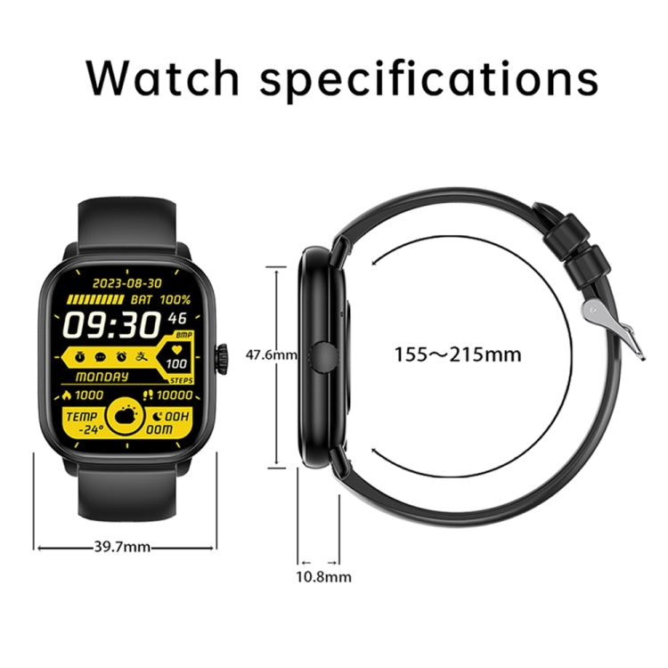 Y80 2.01 inch IPS HD Screen Smart Watch Supports Bluetooth Call / Health Monitoring(Black) - Smart Watches by PMC TechLife | Online Shopping South Africa | PMC TechLife | Buy Now Pay Later Mobicred
