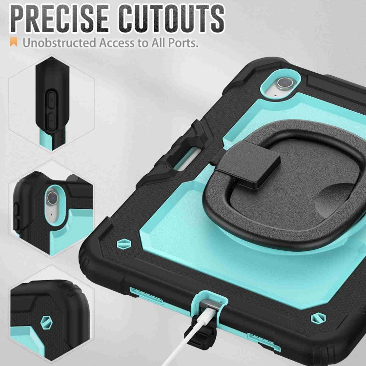 For iPad Air 11 2024 Handle Silicone Hydric PC Tablet Case with Shoulder Strap(Light Blue PC) - iPad Air 11 2024 Cases by PMC TechLife | Online Shopping South Africa | PMC TechLife | Buy Now Pay Later Mobicred