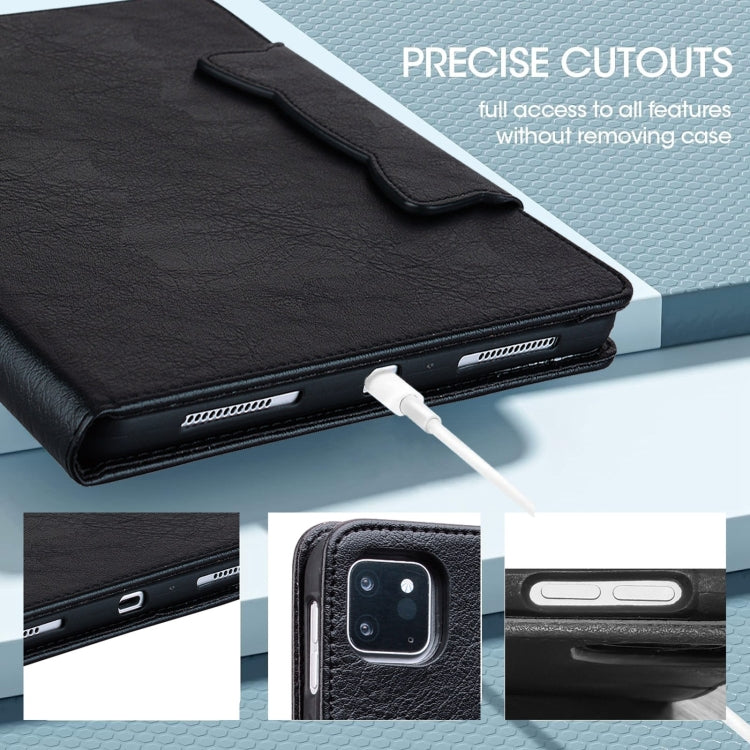 For iPad Pro 11 2024 Cat Buckle Leather Smart Tablet Case(Black) - iPad Pro 11 2024 Cases by PMC TechLife | Online Shopping South Africa | PMC TechLife | Buy Now Pay Later Mobicred
