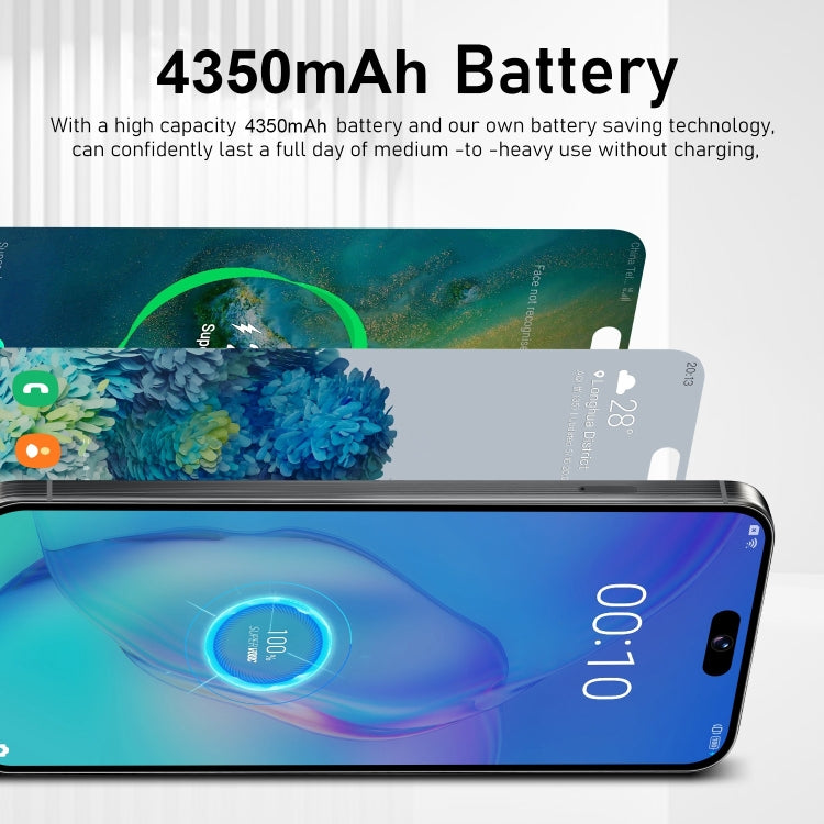 VD1 / i15 Pro Max, 3GB+64GB, 6.8 inch Screen, Face Identification, Android 10.0 MTK6753 Octa Core, Network: 4G, Dual SIM(White) - by PMC Jewellery | Online Shopping South Africa | PMC Jewellery | Buy Now Pay Later Mobicred