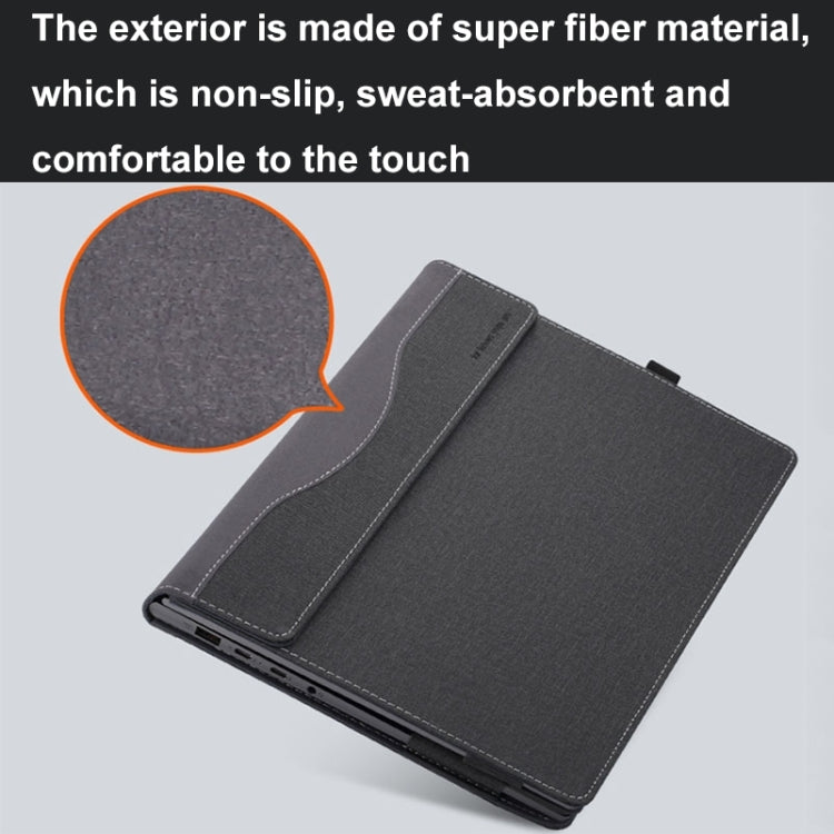 For Asus Zenbook S 13 Flip UP5302 Leather Laptop Shockproof Protective Case(Black) - free shipping - PMC Jewellery - Order now!