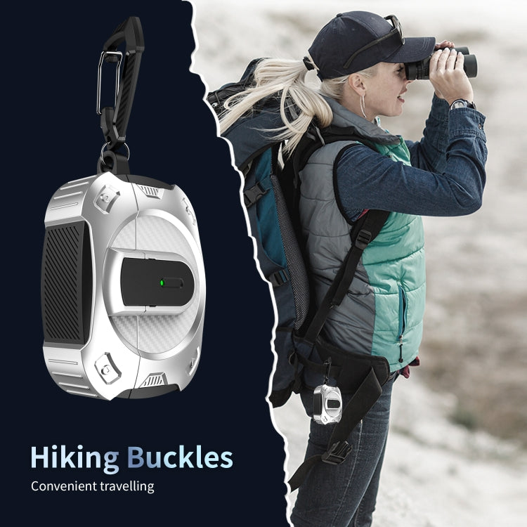 For AirPods 3 Lock Shockproof Bluetooth Earphone Protective Case(Black Orange) - For AirPods 3 by PMC Jewellery | Online Shopping South Africa | PMC Jewellery | Buy Now Pay Later Mobicred