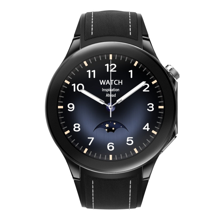 HD Watch X 1.43 inch IP68 BT5.3 Sport Smart Watch, Support Bluetooth Call / Sleep / Blood Oxygen / Heart Rate / Blood Pressure Health Monitor(Black Leather + Black Silicone Strap)