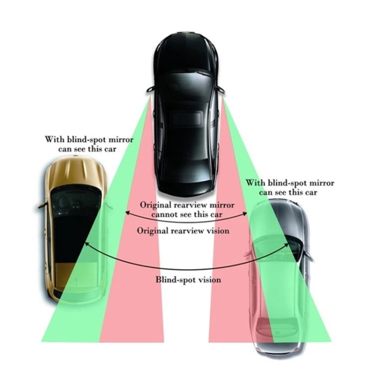 3R 3R-049 Car Convex Glass Mirror Rearview Mirror Auxiliary Side Mirror - Convex Mirror & Accessories by 3R | Online Shopping South Africa | PMC Jewellery | Buy Now Pay Later Mobicred
