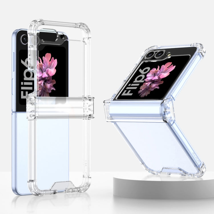 For Samsung Galaxy Z Flip6 GKK Airbag Hinge Full Coverage Phone Case(Transparent)