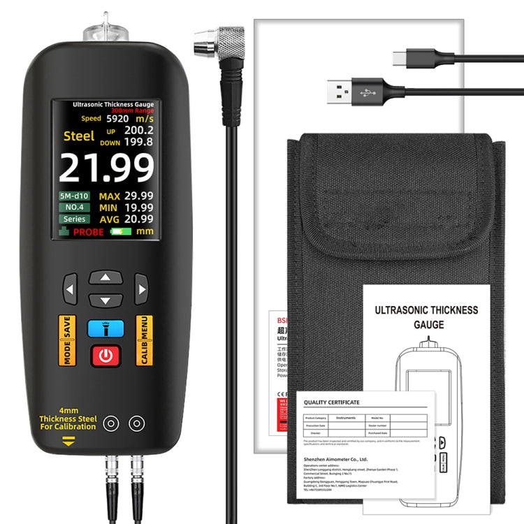 BSIDE T7 2.8 inch TFT Color Screen Ultrasonic Thickness Gauge - free shipping - PMC TechLife - Order now!