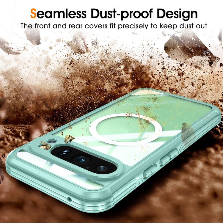 For Google Pixel 9 / 9 Pro RedPepper Transparent IP54 Life Water-resistant Phone Case(Green)