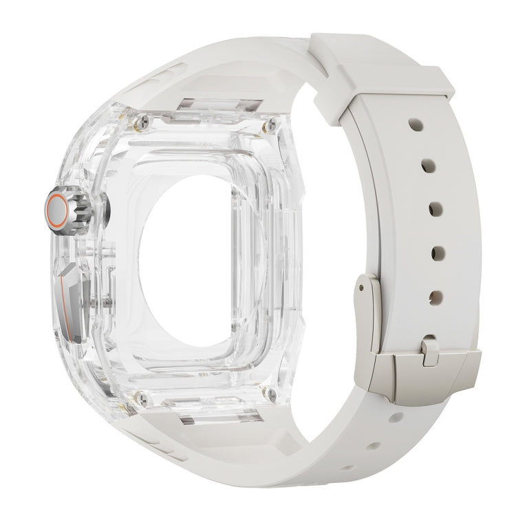 For Apple Watch Ultra 2 49mm Modified PC Hybrid TPU Watch Case Band(Starlight Transparent)