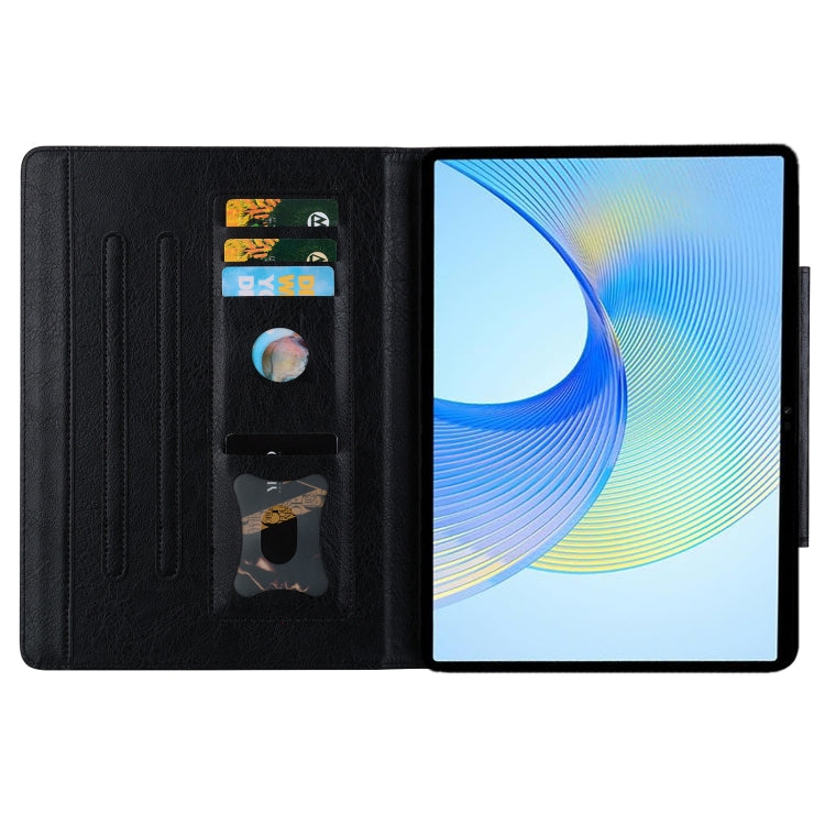For Lenovo Tab K11 Plus / M11 Plus Cat Buckle Leather Tablet Case(Black)