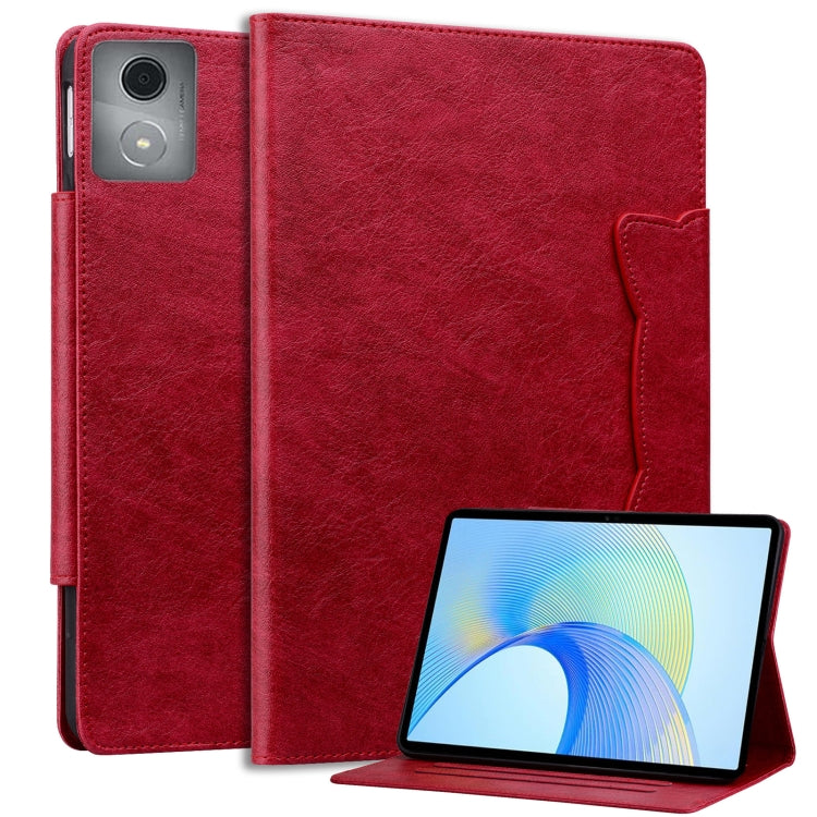 For Lenovo Tab K11 Plus / M11 Plus Cat Buckle Leather Tablet Case(Red)