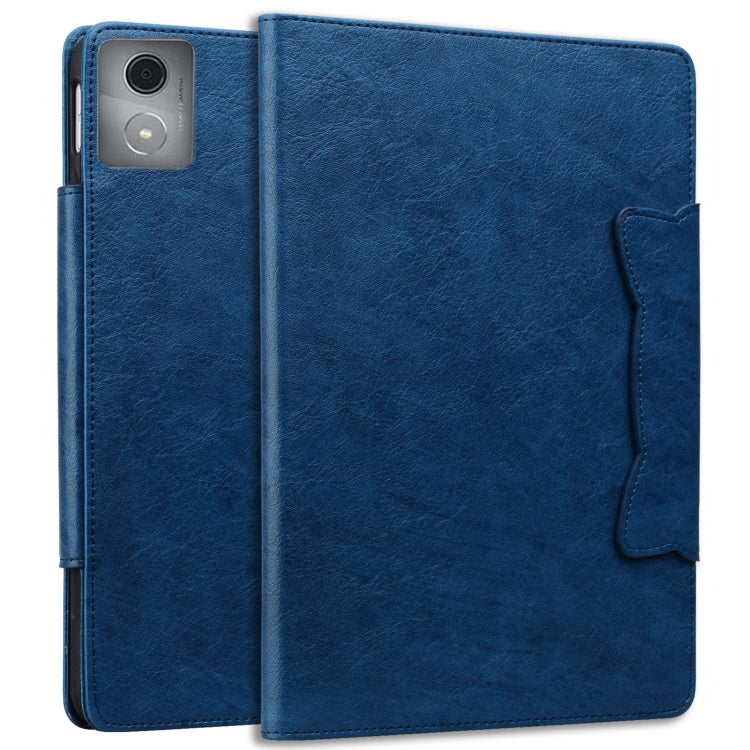 For Lenovo Tab K11 Plus / M11 Plus Cat Buckle Leather Tablet Case(Royal Blue)