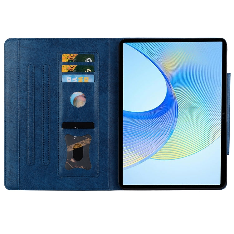 For Lenovo Tab K11 Plus / M11 Plus Cat Buckle Leather Tablet Case(Royal Blue)