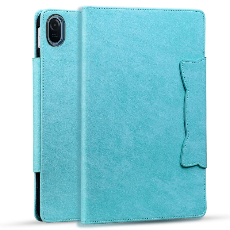 For Honor Pad 8 Cat Buckle Leather Tablet Case(Sky Blue)