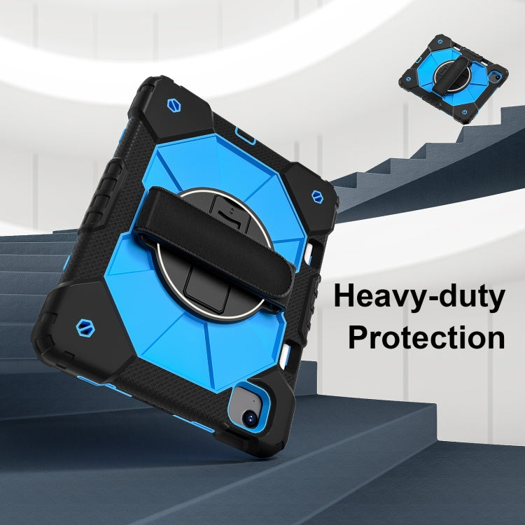 For iPad Air 11 2025 / 2024 Contrast Color Robot Silicone Hybrid PC Tablet Case(Black Blue) - iPad Air 11 2025 / 2024 Cases by PMC TechLife | Online Shopping South Africa | PMC TechLife | Buy Now Pay Later Mobicred