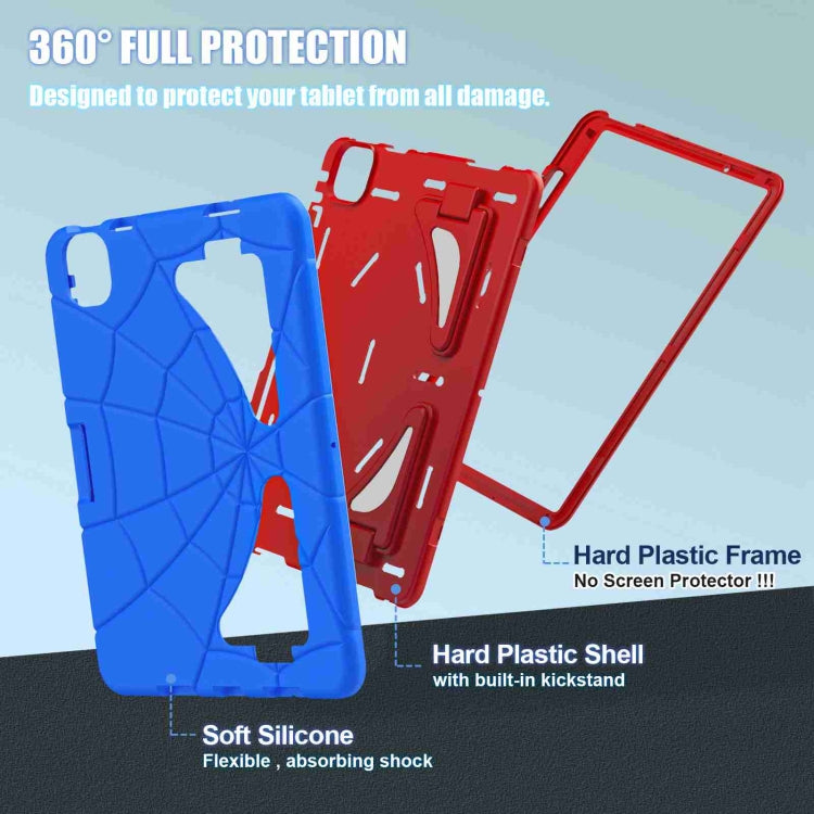 For iPad Air 11 2025 / 2024 Silicone + PC Shockproof Protective Tablet Case(Blue Red) - iPad Air 11 2025 / 2024 Cases by PMC TechLife | Online Shopping South Africa | PMC TechLife | Buy Now Pay Later Mobicred
