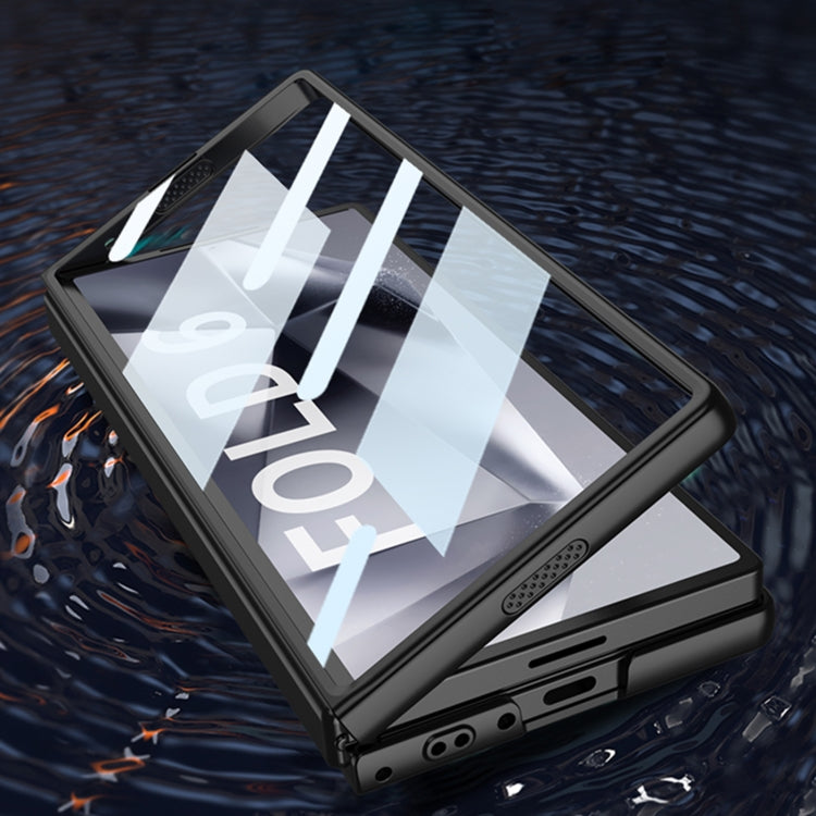 For Samsung Galaxy Z Fold6 GKK Integrated Accurate Hole Ultra-thin Square Ring Holder Phone Case(Titanium Grey)