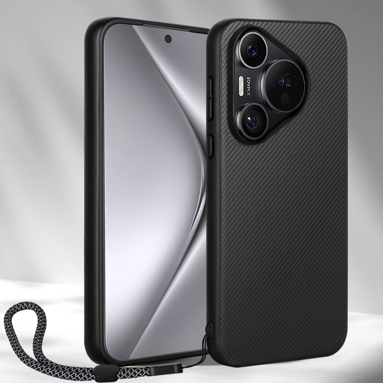 For Huawei Pura 70 Pro / 70 Pro+ ViLi TC Series Kevlar Carbon Fiber Texture Phone Case(Black)