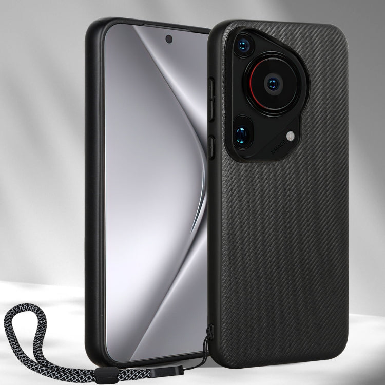 For Huawei Pura 70 Ultra ViLi TC Series Kevlar Carbon Fiber Texture Phone Case(Black)
