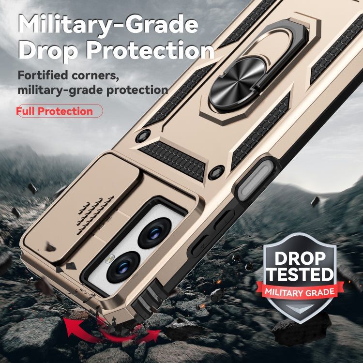 For Motorola Moto G Power 5G 2024 Sliding Camshield Holder Phone Case(Gold) - Motorola Cases by PMC Jewellery | Online Shopping South Africa | PMC Jewellery | Buy Now Pay Later Mobicred